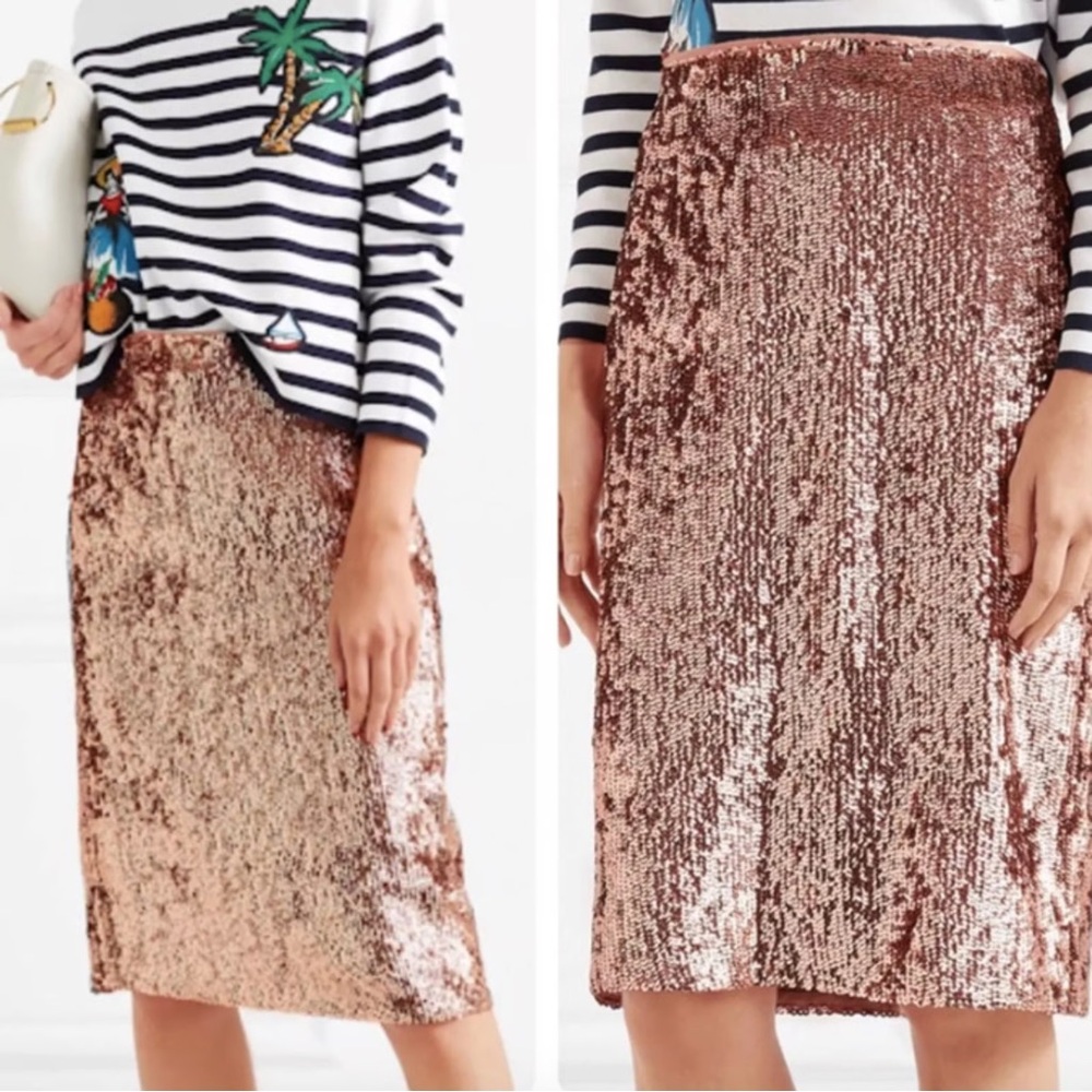 NWOT Jealous Tomato Sequin Mid Length Skirt Size Small